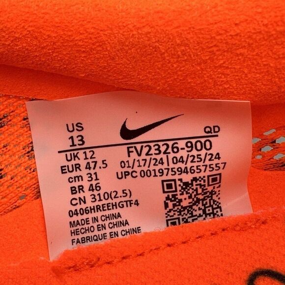 Mens Size 13 Nike ZoomX Dragonfly 2 Olympics Track Spikes Safari Orange NWOB - Picture 11 of 11